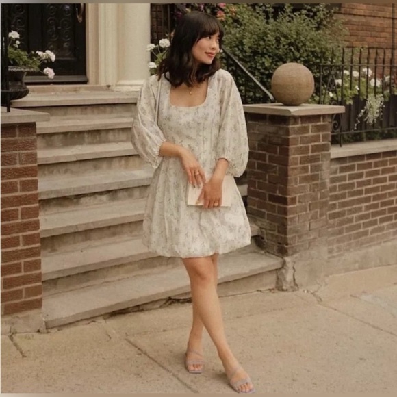 NWT Brock Collection x H&M Bubble-Hem Floral Dress, Size XXL - Picture 1 of 14